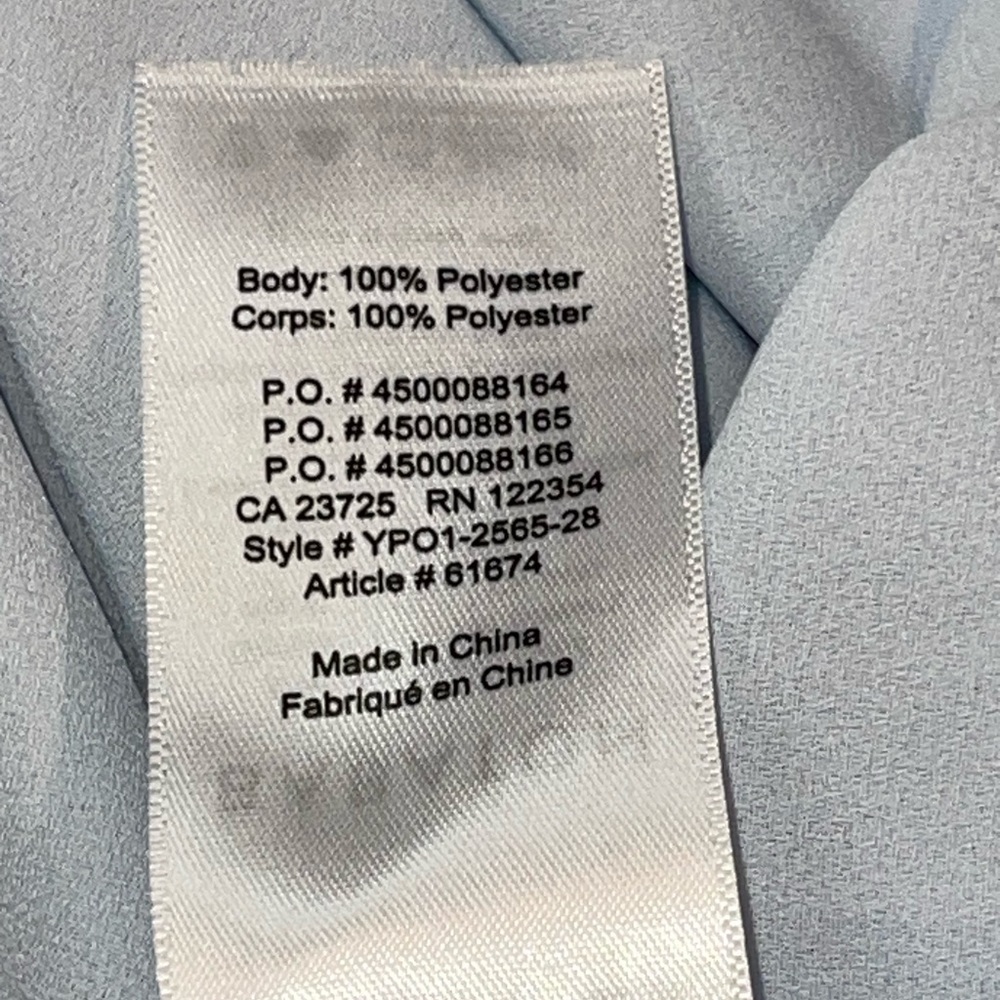 Aritzia Babaton Pale Blue Hopkins Sleeveless Tie Blouse Size Small - Picture 12 of 12